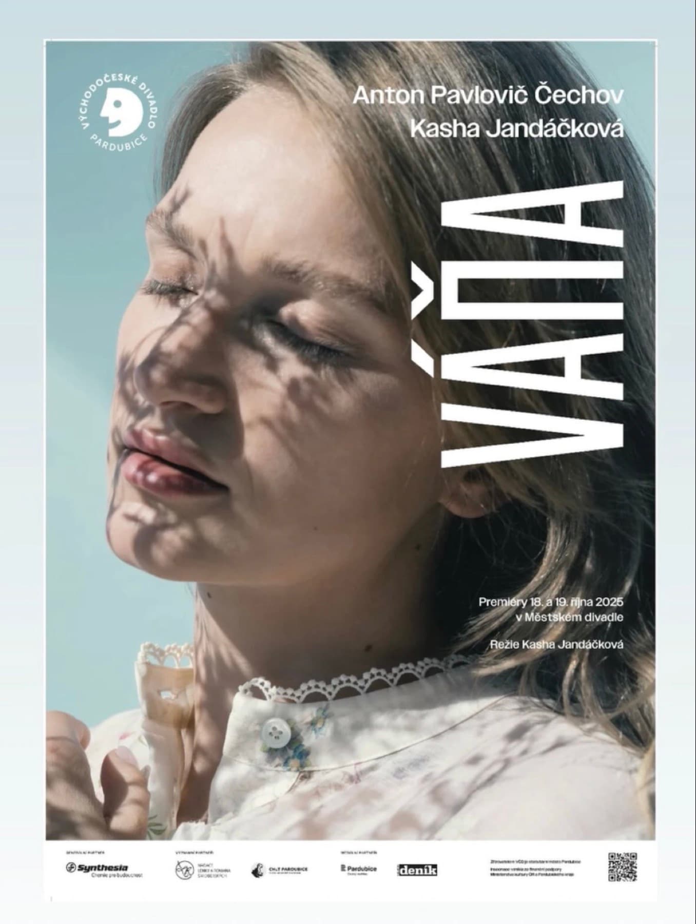 Plakát inscenace Strýček Váňa Východočeského divadla Pardubice